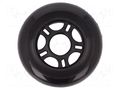 Wheel; black; push-in; Ø: 84mm; Plating: polyurethane; W: 24mm; 1pcs. POLOLU POLOLU-3275