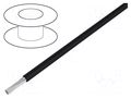 Wire; HookUp Wire; stranded; Cu; 28AWG; PTFE; black; 600V; 305m ALPHA WIRE 5852-BK001