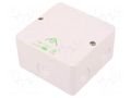 Enclosure: junction box; X: 93mm; Y: 93mm; Z: 55mm; polystyrene; IP65 SPELSBERG ABOX040-4.0/W