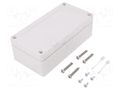 Enclosure: multipurpose; X: 82mm; Y: 162mm; Z: 55mm; TG PC; grey; IK08 SPELSBERG TG-PC-1608-6-O