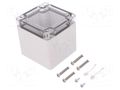 Enclosure: multipurpose; X: 82mm; Y: 84mm; Z: 85mm; TG PC; grey; IK08 SPELSBERG TG-PC-88-9-TO