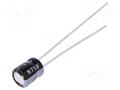 Capacitor: electrolytic; THT; 33uF; 4VDC; Ø4x5mm; Pitch: 1.5mm; ±20% NICHICON UMA0G330MDD