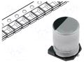 Capacitor: electrolytic; SMD; 470uF; 16VDC; Ø8x10mm; ±20%; 2000h SAMWHA SC1C477M08010VR