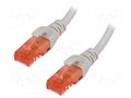 Patch cord; RJ45 plug,both sides; U/UTP; 6; stranded; CCA; PVC DIGITUS DK-1612-050