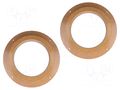 Spacer ring; MDF; 165mm; Audi; impregnated,varnished; 2pcs. 4CARMEDIA MDF-D.50