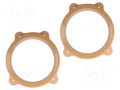 Spacer ring; MDF; 165mm; BMW; impregnated,varnished; 2pcs. 4CARMEDIA MDF-D.54