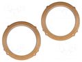 Spacer ring; MDF; 165mm; Kia; impregnated,varnished; 2pcs. 4CARMEDIA MDF-D.56
