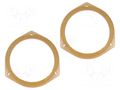 Spacer ring; MDF; 165mm; Subaru; impregnated,varnished; 2pcs. 4CARMEDIA MDF-D.61