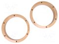 Spacer ring; MDF; 200mm; VW; impregnated,varnished; 2pcs. 4CARMEDIA MDF-D.65