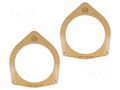 Spacer ring; MDF; 165mm; Toyota; impregnated,varnished; 2pcs. 4CARMEDIA MDF-D.68