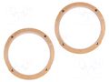 Spacer ring; MDF; 165mm; Peugeot; impregnated,varnished; 2pcs. 4CARMEDIA MDF-D.83