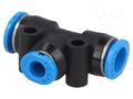 Tee fitting; reductive,plug-in; -0.95÷6bar; polymer; Øout: 4mm FESTO QSMT-6-4