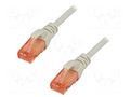Patch cord; RJ45 plug,both sides; U/UTP; 6; stranded; Cu; 15m; LSZH DIGITUS DK-1617-150