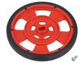 Wheel; red; Shaft: two sides flattened; screw; Ø: 69mm; W: 7.62mm POLOLU POLOLU-980