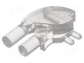 Fiber for LED; Ø3mm; No.of mod: 2; round; Front: flat; angular MENTOR MR-1280.1020