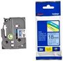TAPE, BLACK ON BLUE, 18MM W, 8M L TZE-541