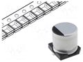 Capacitor: electrolytic; SMD; 1uF; 50VDC; Ø4x5.3mm; ±20%; 2000h SAMWHA SC1H105M04005VR