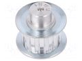 Belt pulley; T5; W: 10mm; whell width: 21mm; Ø: 18.25mm; aluminium OPTIBELT 21-T5-12-200ZA