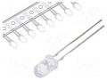 LED; red; 5mm; 5800÷8400mcd; 30°; Front: convex; 1.8÷2.6VDC OPTOSUPPLY OS5RPM5A31A-T-QR