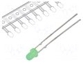 LED; yellow green; 3mm; 10÷15(typ)-20mcd; 30°; Front: convex OPTOSUPPLY OSNG3134A-T