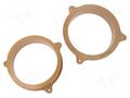 Spacer ring; MDF; 165mm; Mercedes; impregnated,varnished; 2pcs. 4CARMEDIA MDF-D.75