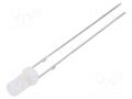 LED; white cold; 3mm; 1120÷1560mcd; 140°; Front: flat; 2.7÷3.4VDC OPTOSUPPLY OSW5DK3NE2A