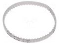 Timing belt; T2.5; W: 4mm; H: 1.3mm; Lw: 145mm; Tooth height: 0.7mm OPTIBELT T2.5-145-4-77ZA