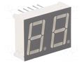 Display: LED; 7-segment; 14.2mm; 0.56"; No.char: 2; red; 30÷60mcd FORYARD FYD-5621AUHR-21