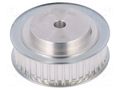 Belt pulley; AT5; W: 16mm; whell width: 27mm; Ø: 56.05mm; aluminium OPTIBELT 27-AT5-36-200ZA
