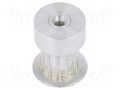 Belt pulley; T2.5; W: 4mm,6mm; whell width: 16mm; Ø: 9mm; aluminium OPTIBELT 16-T2.5-12-200ZA