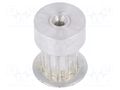 Belt pulley; T2.5; W: 4mm,6mm; whell width: 16mm; Ø: 9mm; aluminium OPTIBELT 16-T2.5-12-200ZA