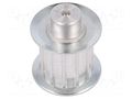 Belt pulley; AT5; W: 16mm; whell width: 27mm; Ø: 17.85mm; aluminium OPTIBELT 27-AT5-12-200ZA