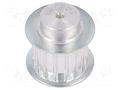 Belt pulley; AT5; W: 16mm; whell width: 27mm; Ø: 22.65mm; aluminium OPTIBELT 27-AT5-15-200ZA