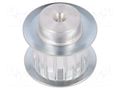 Belt pulley; AT5; W: 16mm; whell width: 27mm; Ø: 24.2mm; aluminium OPTIBELT 27-AT5-16-200ZA