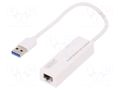 USB to Ethernet adapter; RJ45 socket,USB A plug; USB 3.0; white DIGITUS DN-3023