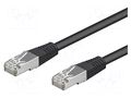 Patch cord; RJ45 plug,both sides; SF/UTP; 5e; stranded; CCA; 10m GOOBAY SF/UTP5-CCA-100BK