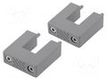 Handle for 1U front panel; 180; holder x2,hole plugs,screw x4 RETEX RT-32180201