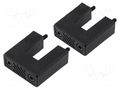 Handle for 1U front panel; 180; holder x2,hole plugs,screw x4 RETEX RT-32180211