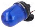 Signaller: lighting; flashing light,continuous light; blue; IP65 QLIGHT Q100LW-12/24-B