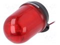 Signaller: lighting; flashing light,continuous light; red; Q125L QLIGHT Q125LW-12/24-R