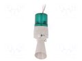Signaller: lighting-sound; 24VDC; xenon arc lamp; green; IP54 QLIGHT S60ADS-24-G