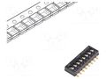 Switch: DIP-SWITCH; Poles number: 8; OFF-ON; 0.025A/24VDC; Pos: 2 C&K SDA08H0SBR