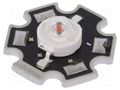 Power LED; amber; STAR; 130°; 700mA; 587÷597nm; 99.6÷113.6lm; 3W ProLight Opto PM2E-3LAS-SD