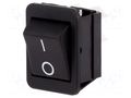 ROCKER; DPST; Pos: 2; ON-OFF; 16A/250VAC; black; none; 1350 BULGIN AE-C1350ABAAB