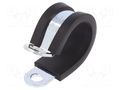 Fixing clamp; ØBundle : 19mm; W: 19mm; steel; Cover material: EPDM MPC INDUSTRIES MPC-LKD11912
