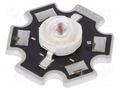 Power LED; red; STAR; 130°; 350mA; 613.5÷631nm; 51.7÷58.9lm; 1W ProLight Opto PM2E-1LRS