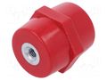 Support insulator; L: 20mm; Ø: 15mm; Uoper: 400V; UL94V-0; Body: red MOREK MIA2005H17