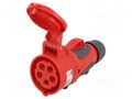 Connector: AC supply 3-phase; socket; female; 16A; 400VAC; GRIP PCE 2153-6