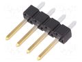 Connector: pin strips; pin header; male; PIN: 4; BERGSTIK II; THT AMPHENOL COMMUNICATIONS SOLUTIONS 68000-204HLF