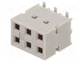Connector: PCB to PCB; socket; female; PIN: 6; Dubox®; vertical; SMT AMPHENOL COMMUNICATIONS SOLUTIONS 89898-303ALF/C
